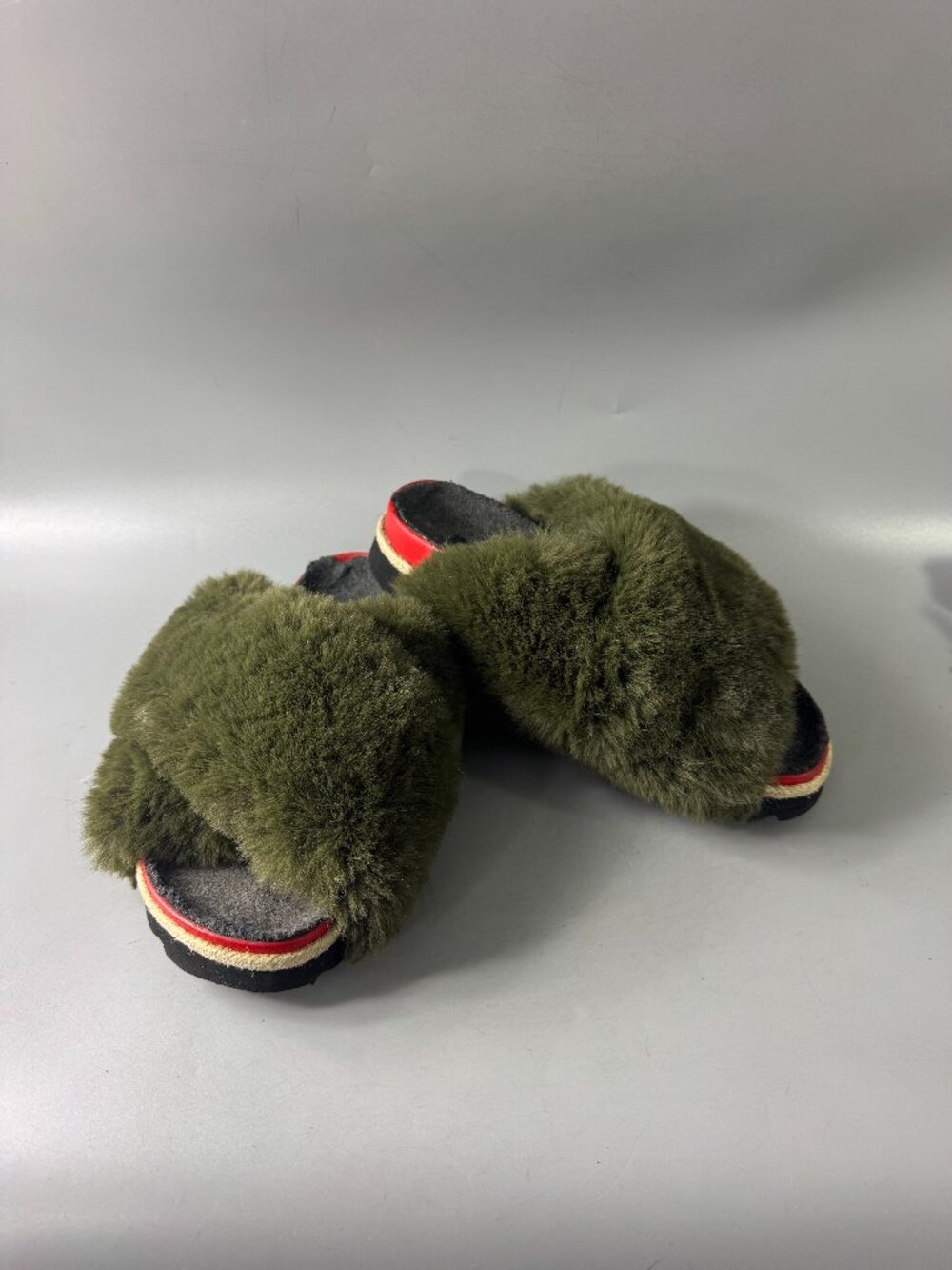R0am Green Cloud Sandals, Size 8/38
